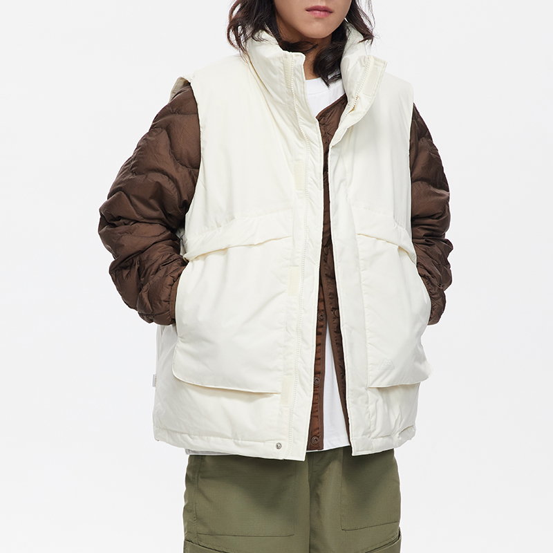 TIRED简约羽绒马甲冬季cityboy通勤90白鸭绒无袖棉衣坎肩保暖外套