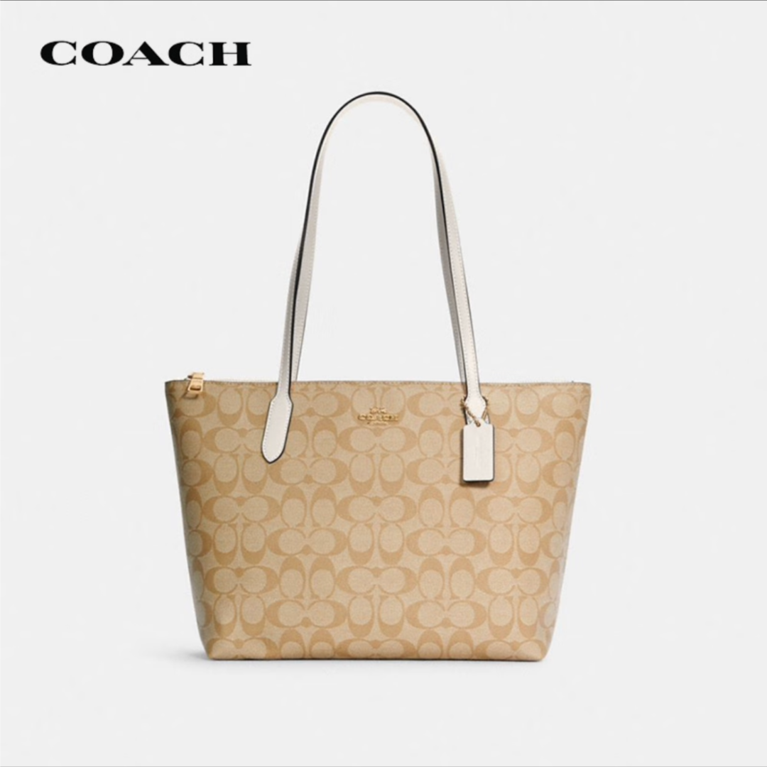 COACH/专享【全新活动价】ZIP系列老花拉链托特包/4455/4454