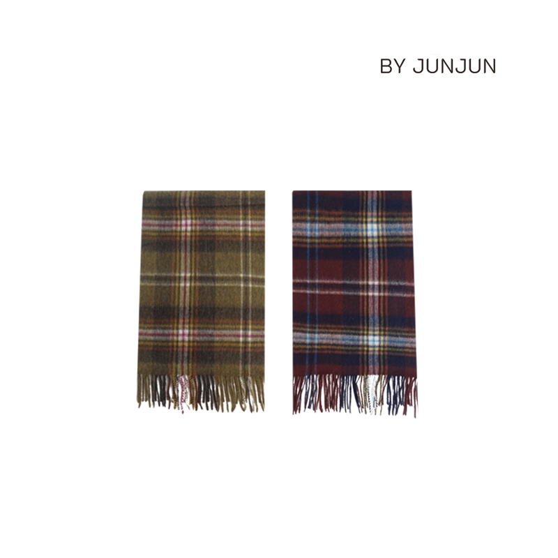 Byjunjun小众设计师 韩剧氛围感羊毛围巾