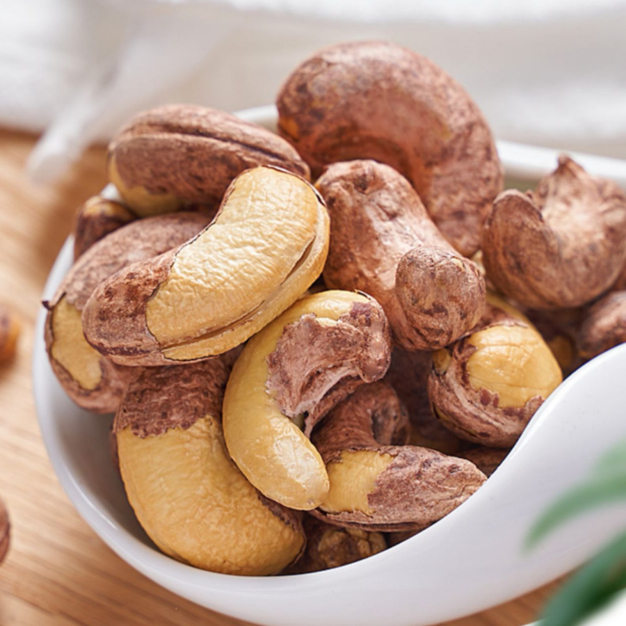 盐焗带皮腰果大颗粒颗粒饱满醇香咸香酥脆