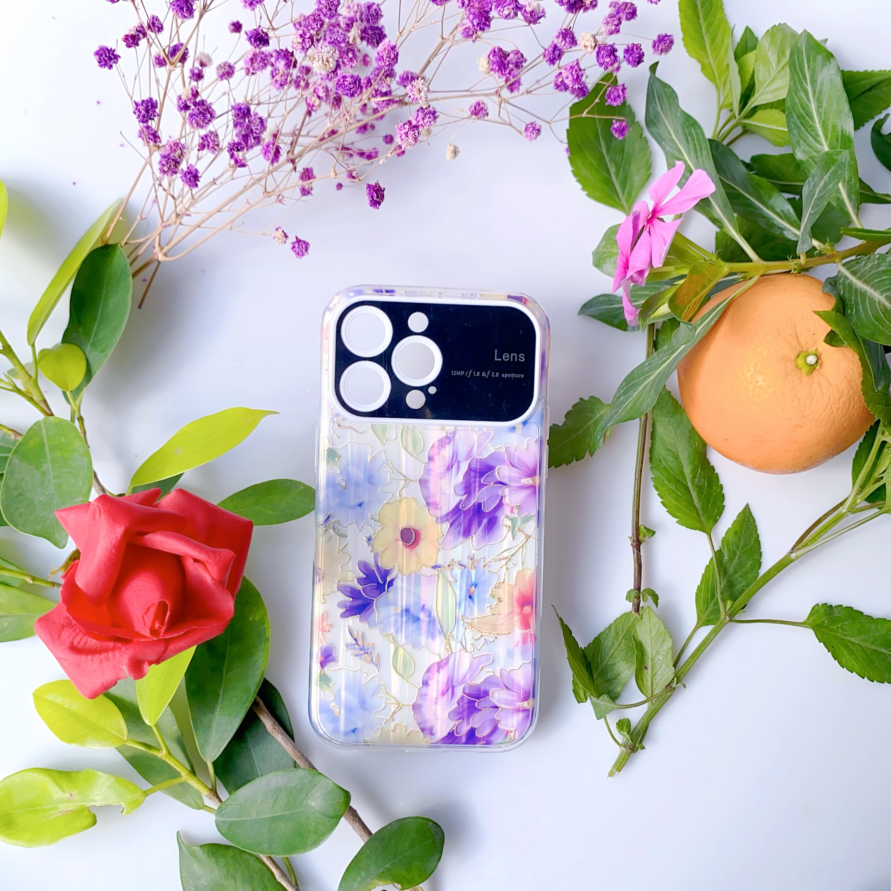 ins简约油画彩色花朵苹果14手机壳iphone13promax小众防摔小清新