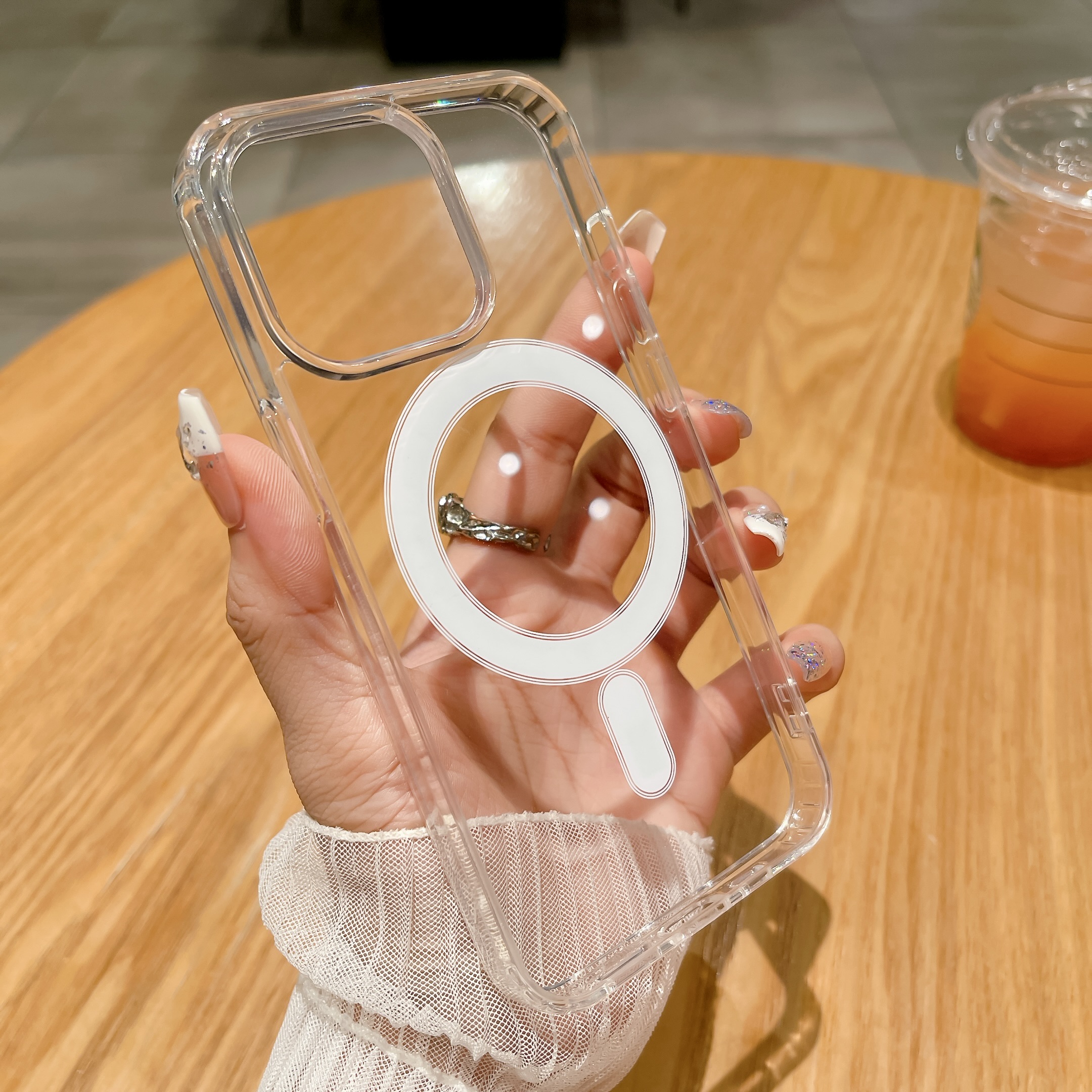 MagSafe磁吸iPhone15promax手机壳亚克力苹果全系列全包防摔保护