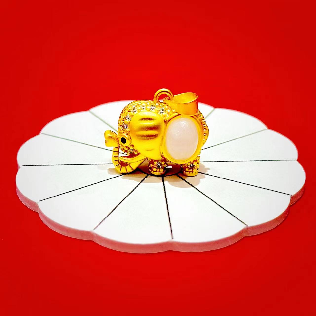 【金公主甄选】 吉祥如意太平有象和田玉精致吊坠【ZDZ274】