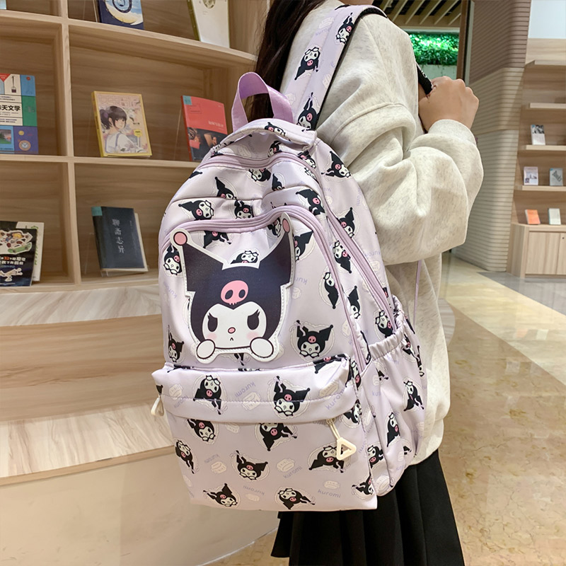库洛米书包女孩女童2023年新款小学生三到六年级大容量双肩包背包