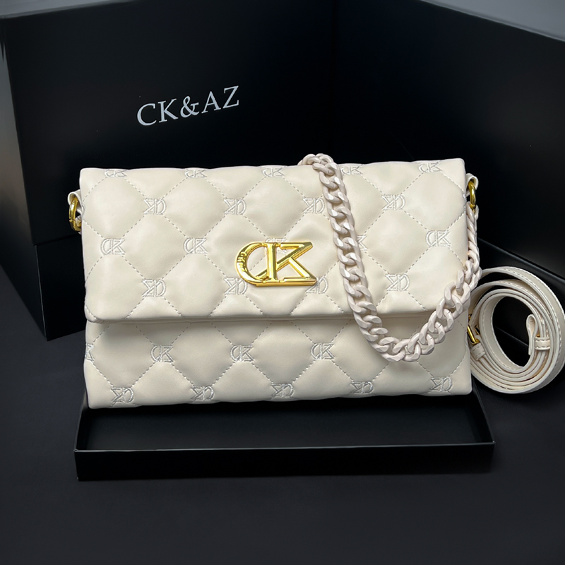 CK AZ品牌包包女2023新款时尚百搭高级感折叠单肩斜跨包