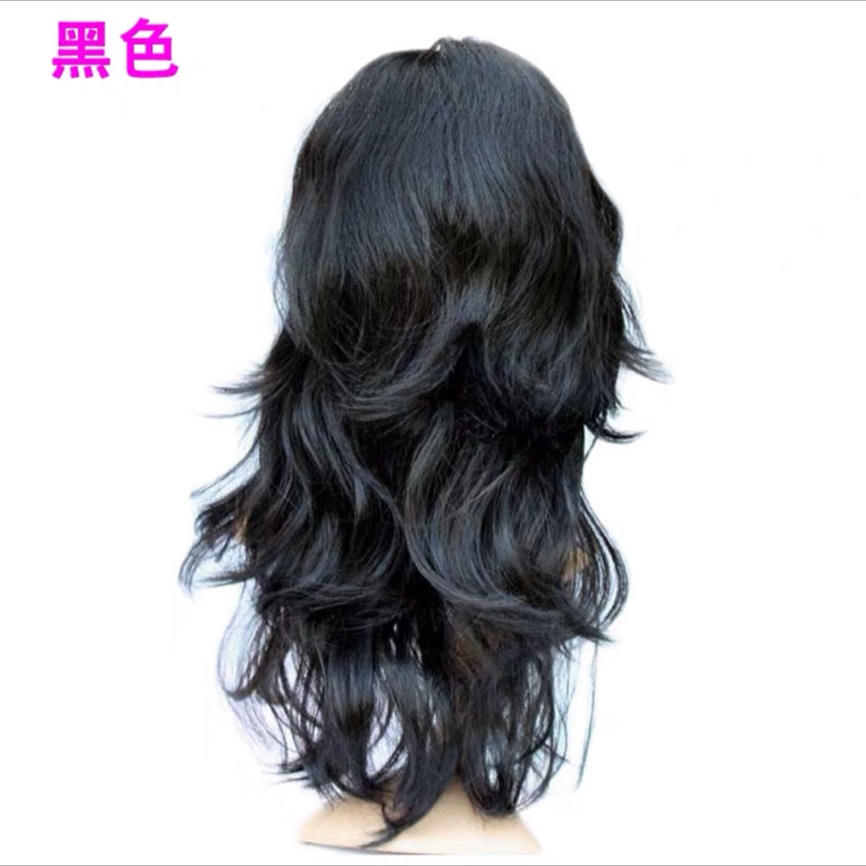 彩色大波浪假发套抖音直播KTV大卷发派对搞怪搞笑长波浪假发道