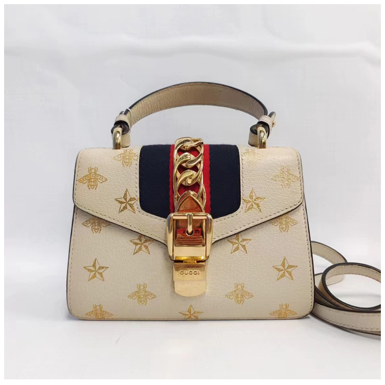 95新 GUCCI/古驰 安洁利田哥手提单肩包/BK0010910