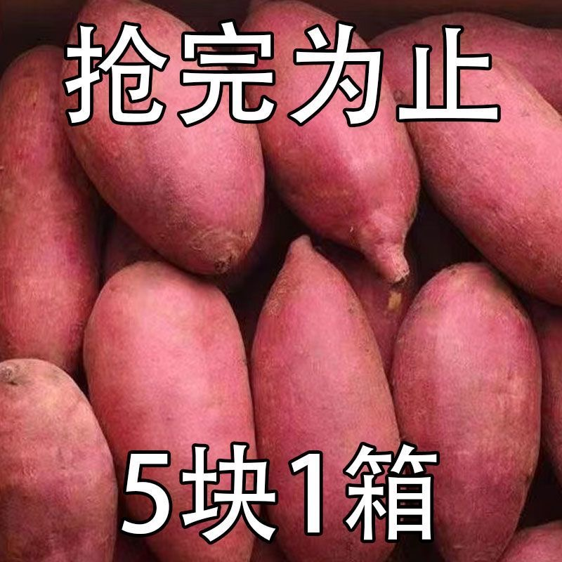 【抢一箱】超甜沙地红薯1-9斤新鲜红甜心黄心蜜薯地瓜板栗番薯蔬菜.