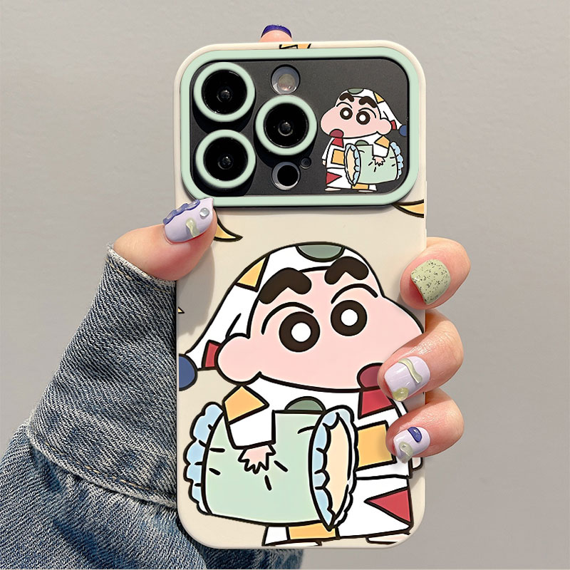 睡衣小新手机壳苹果15Promax高级iPhone14pro卡通13男女12可爱11