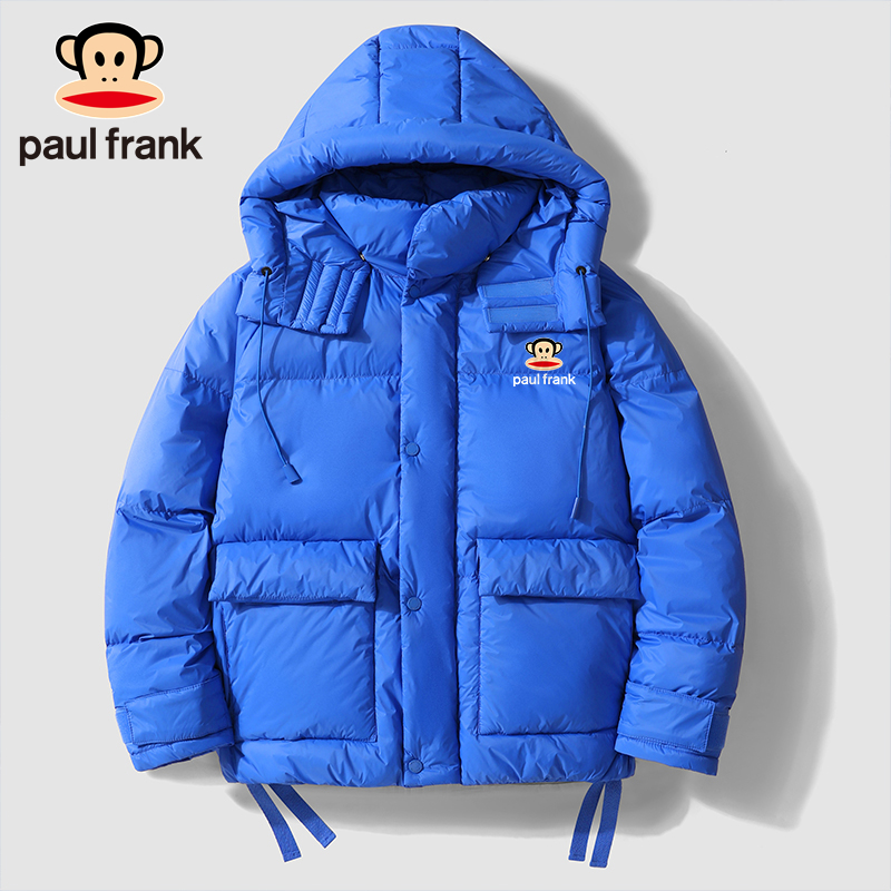paul frank/大嘴猴运动棉衣男女款2023冬季时尚简约加厚保暖外套