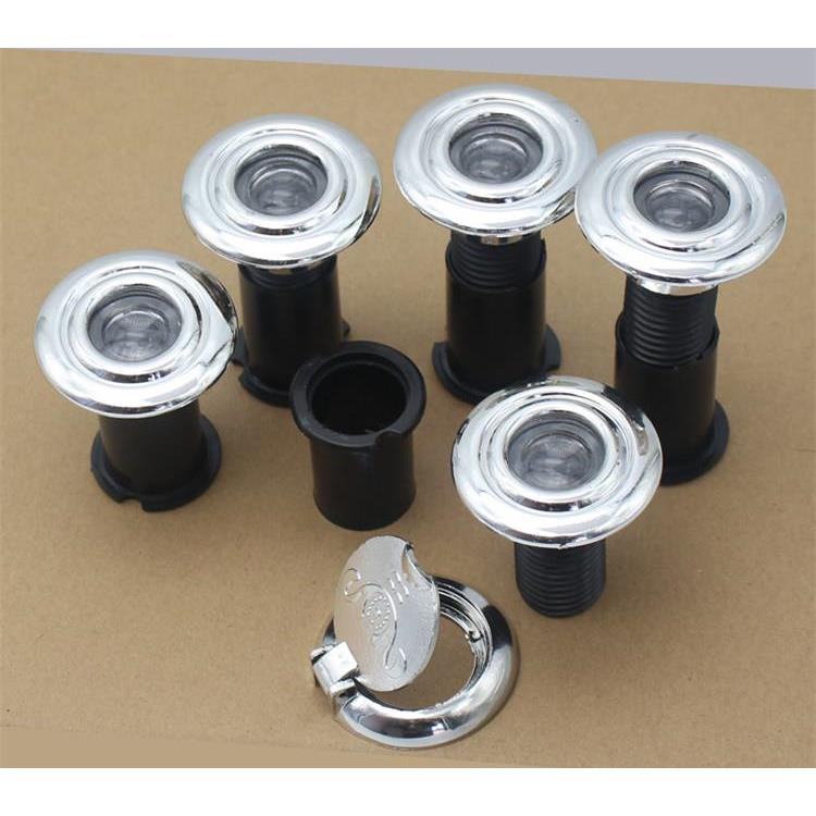 品发猫眼门镜塑料猫眼有后盖高清晰镜片管径27mm16mm厂家直销门配