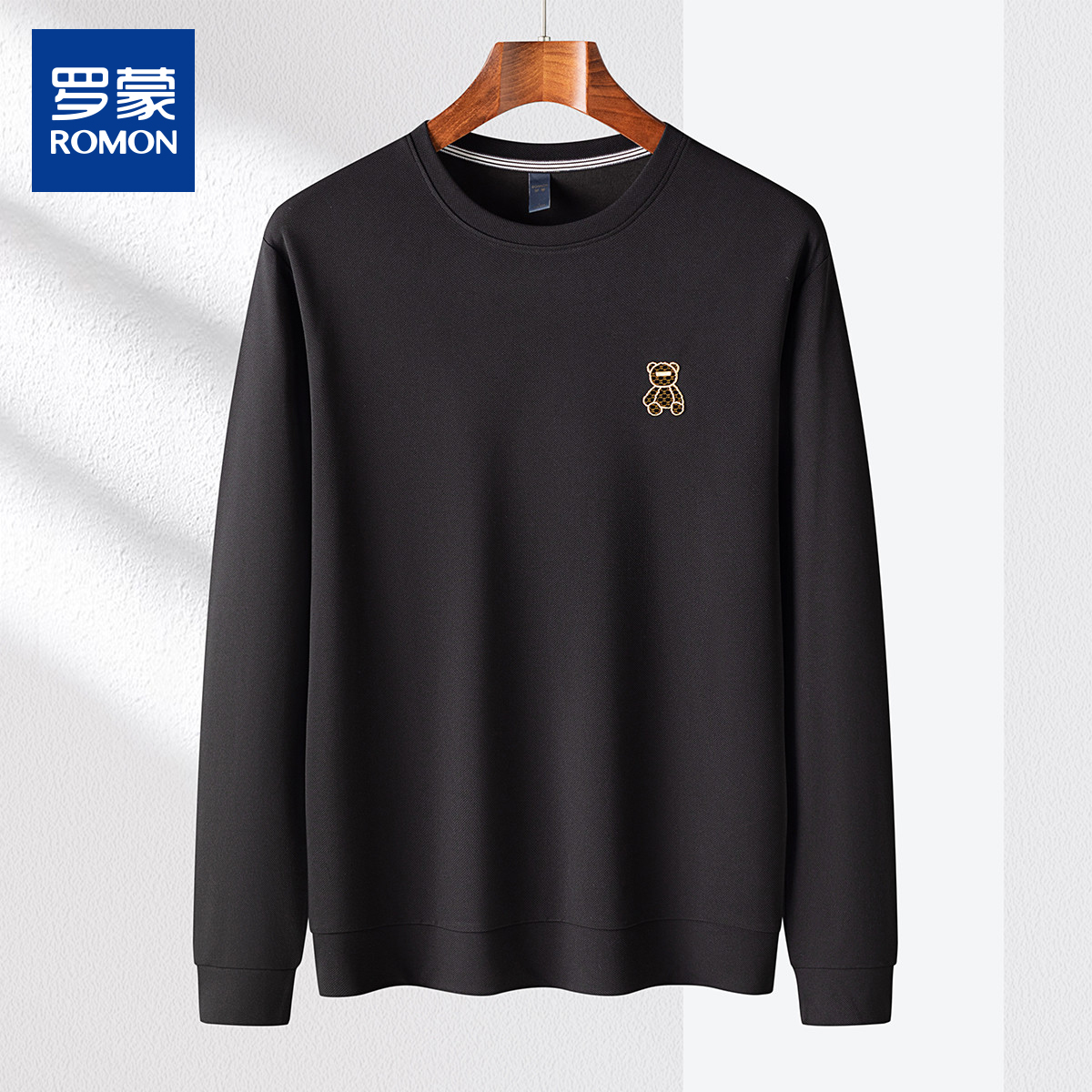 【玉米格】罗蒙时尚绣花卫衣男亲肤舒适百搭男士卫衣14LP37929