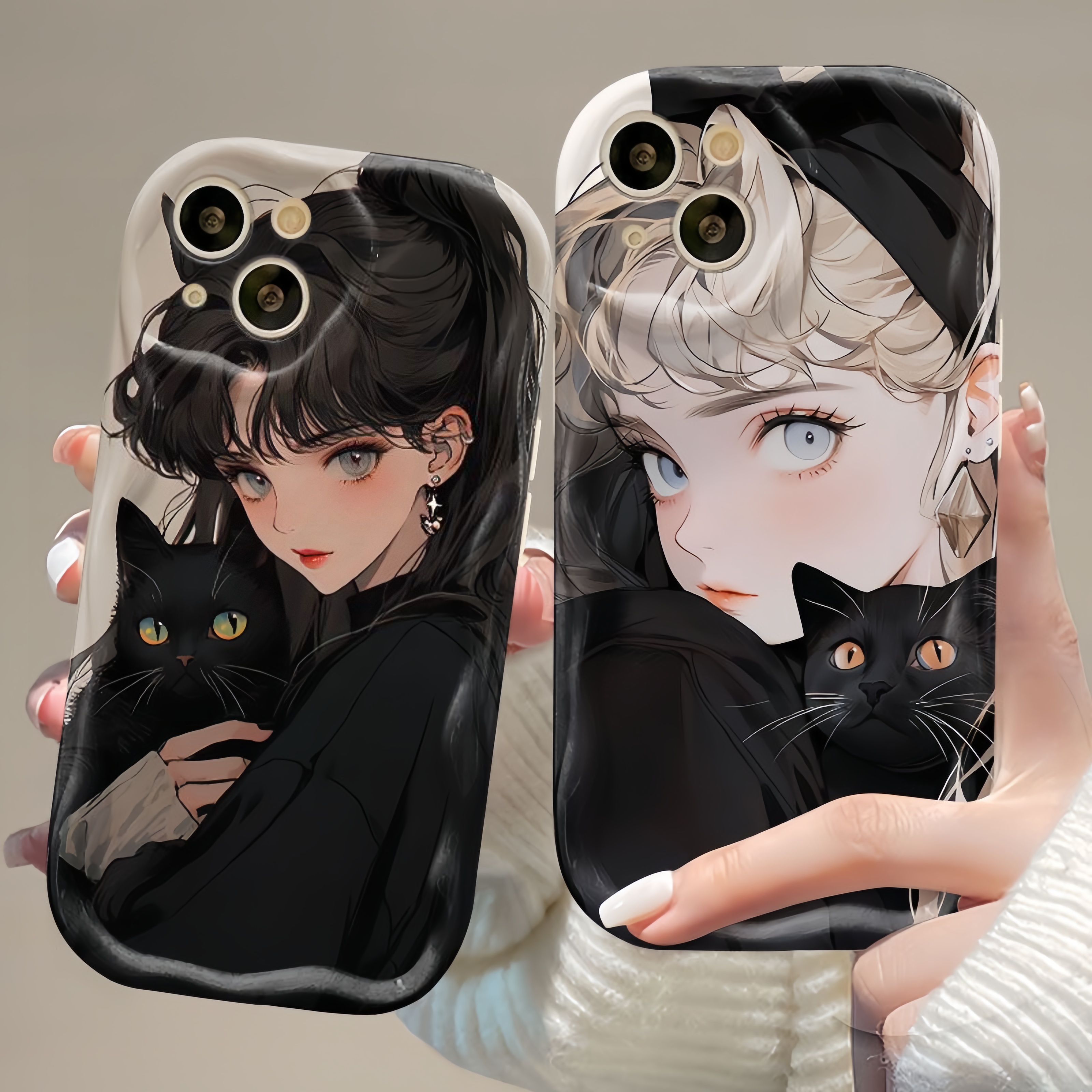 ins高级感女孩苹果13/华为vivo/oppo小米iPhone14pro手机壳软硅胶