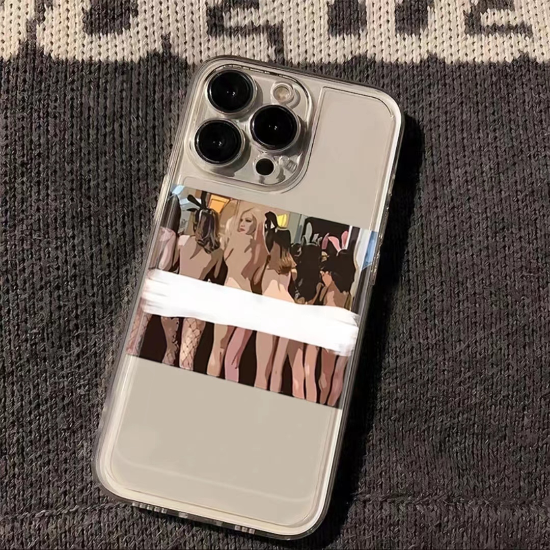 欧美性感女郎iPhone15Promax手机壳vivo华为oppo小米苹果14透明壳