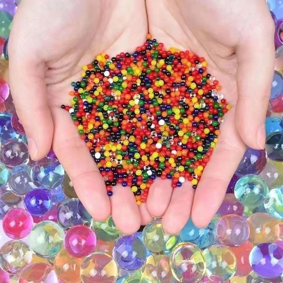 海洋宝宝水培珠泡大珠海绵宝宝水晶泥吸水珠膨胀玩具儿童货源