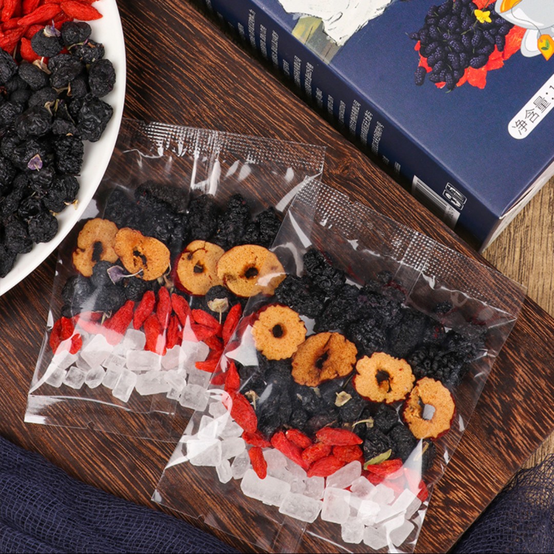 桑葚黑枸杞红枸杞红枣干组合花茶熬夜茶男神茶清甜下午茶独立包装