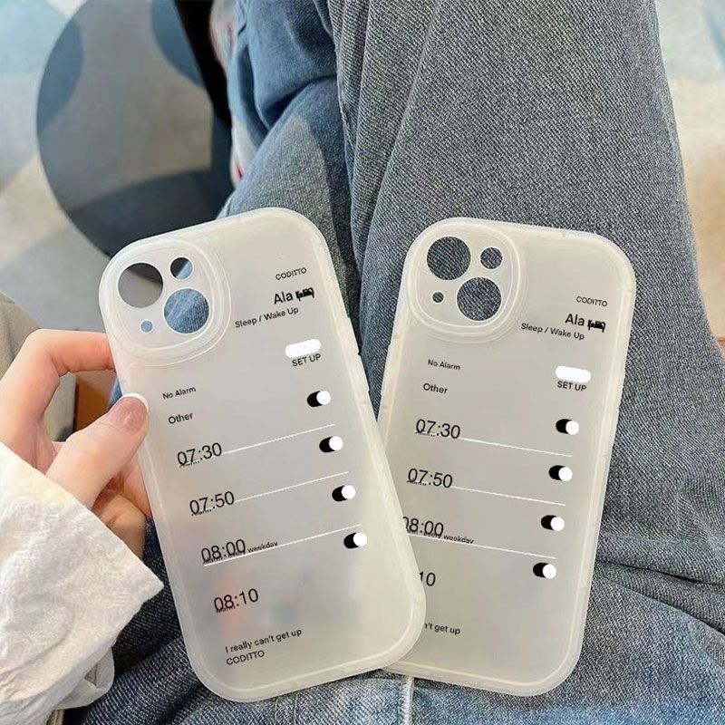打工人闹钟苹果15pro手机壳iPhone13/11男xsmax/xr女6s软7/8plus