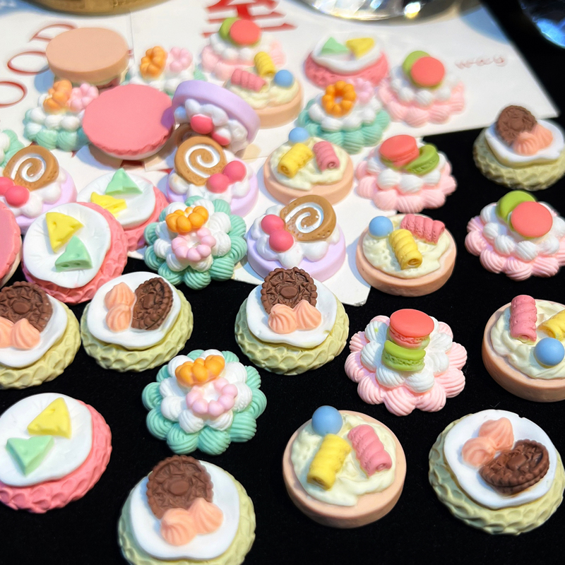 奶油皇后DIY手工树脂配件仿真马卡龙奶油饼干蛋糕滴胶奶油胶材料
