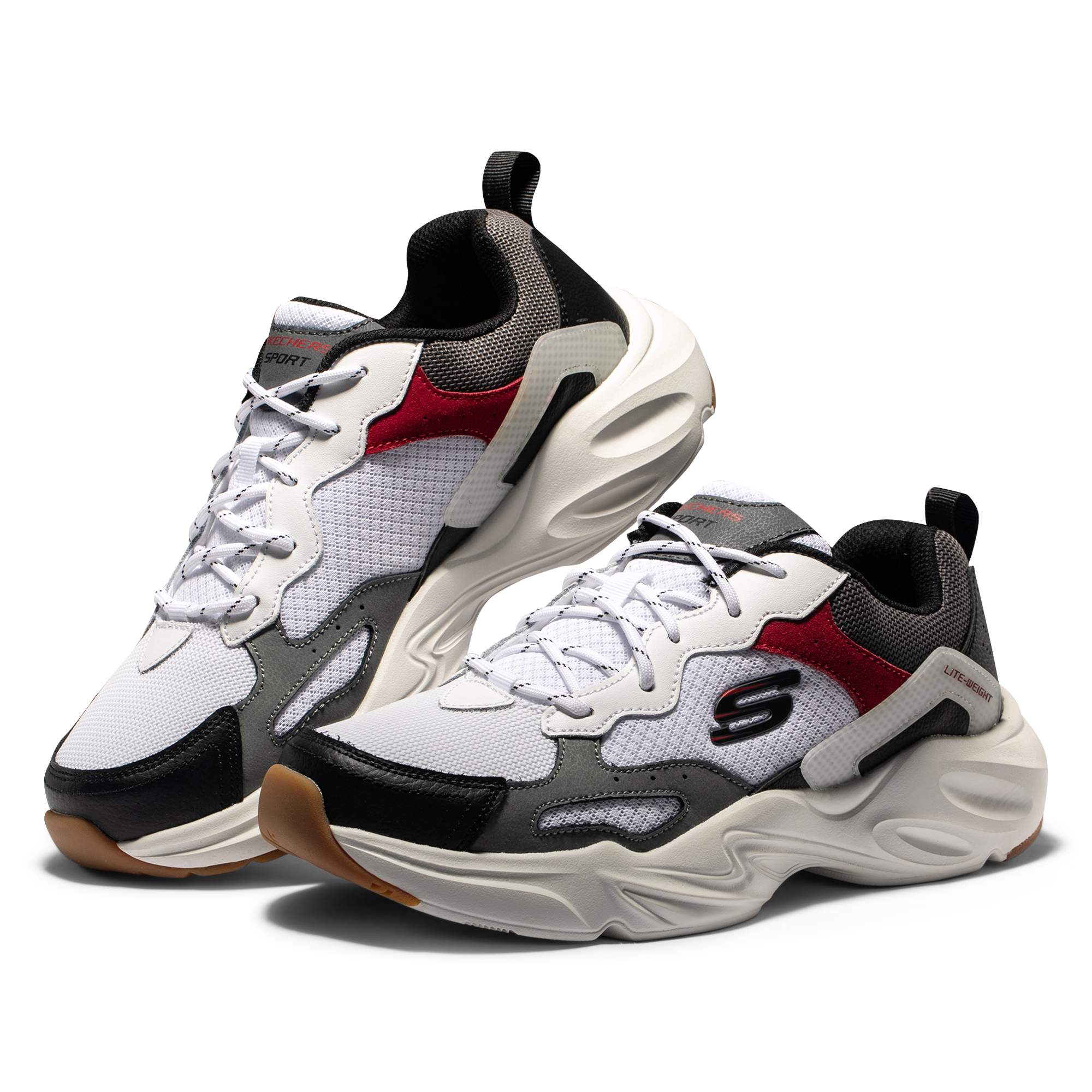 Skechers斯凯奇男士时尚复古百搭男鞋老爹鞋 237000