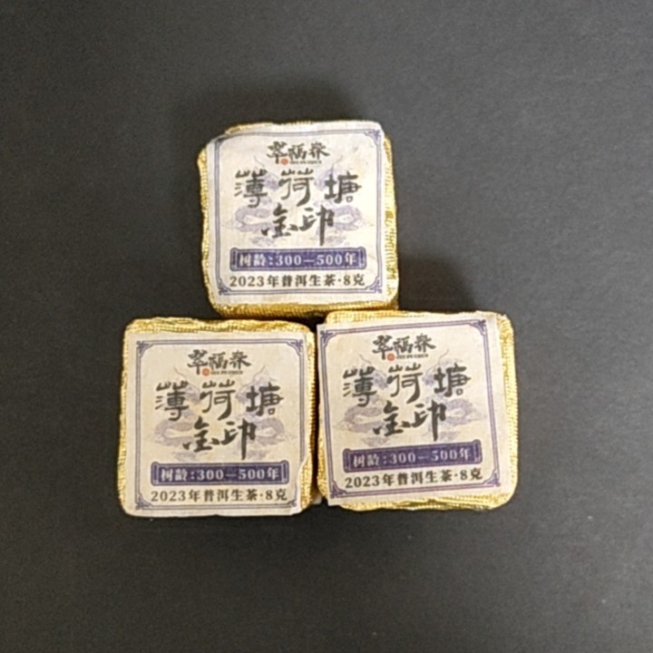 【赫】10砖2023年薄荷塘金印方砖8克/砖（生）
