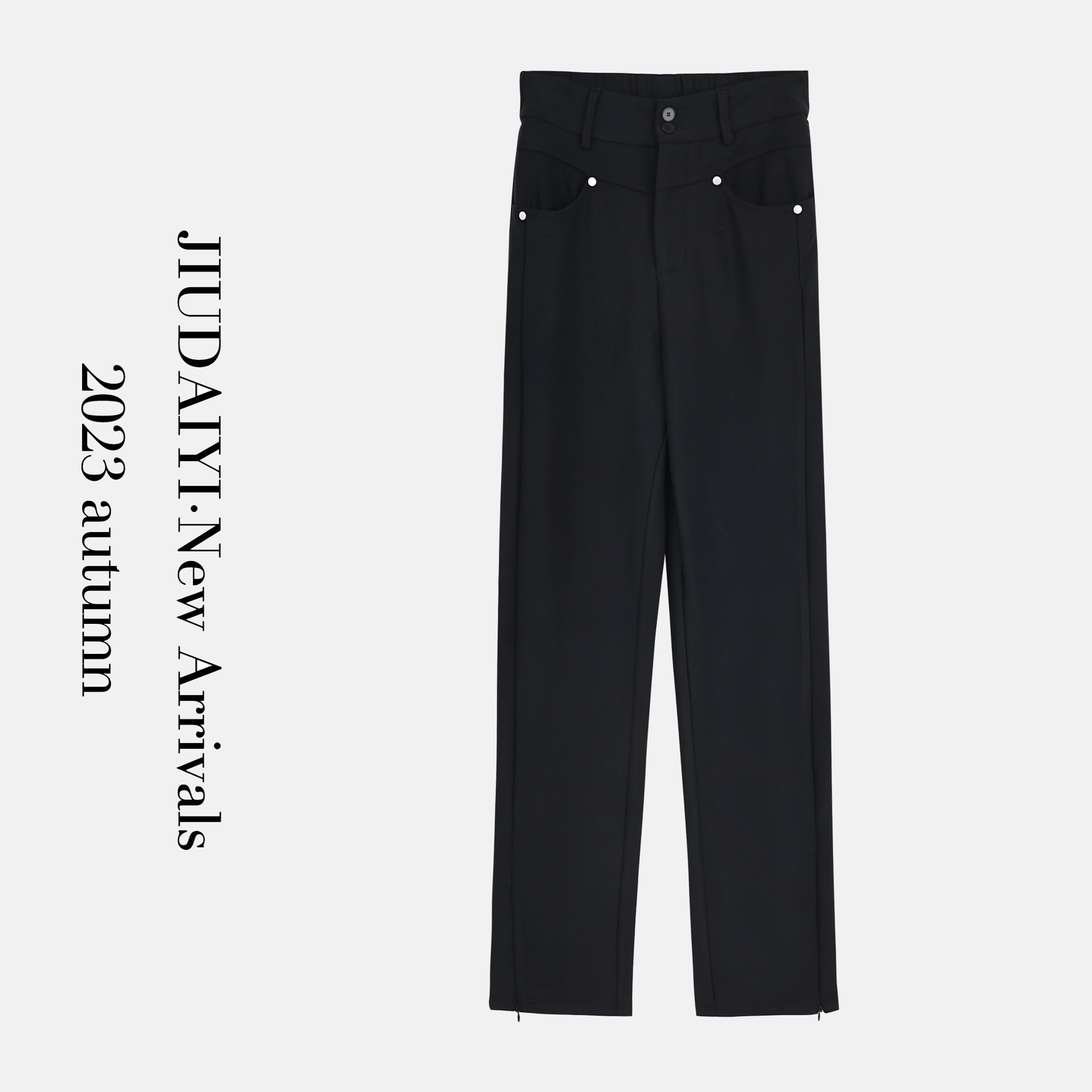 玖黛衣 【瘦成闪电】不粘毛两穿爆瘦裤~ KZJZ21074