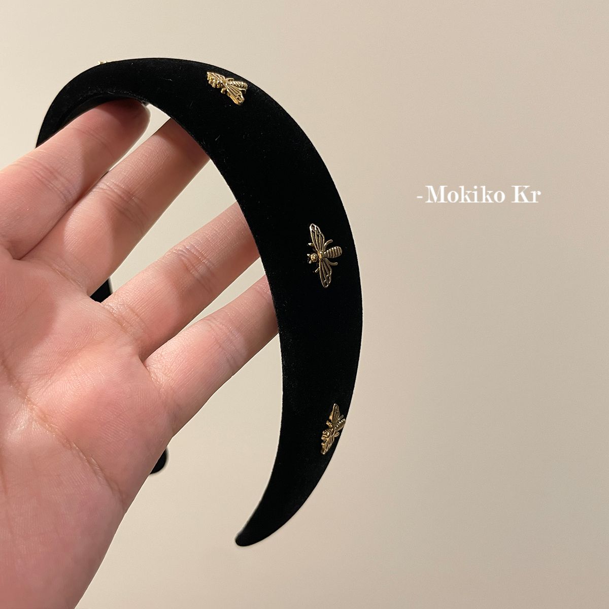 轻奢中古味~法式复古秋冬丝绒高级感海绵发箍气质网红外出头箍女