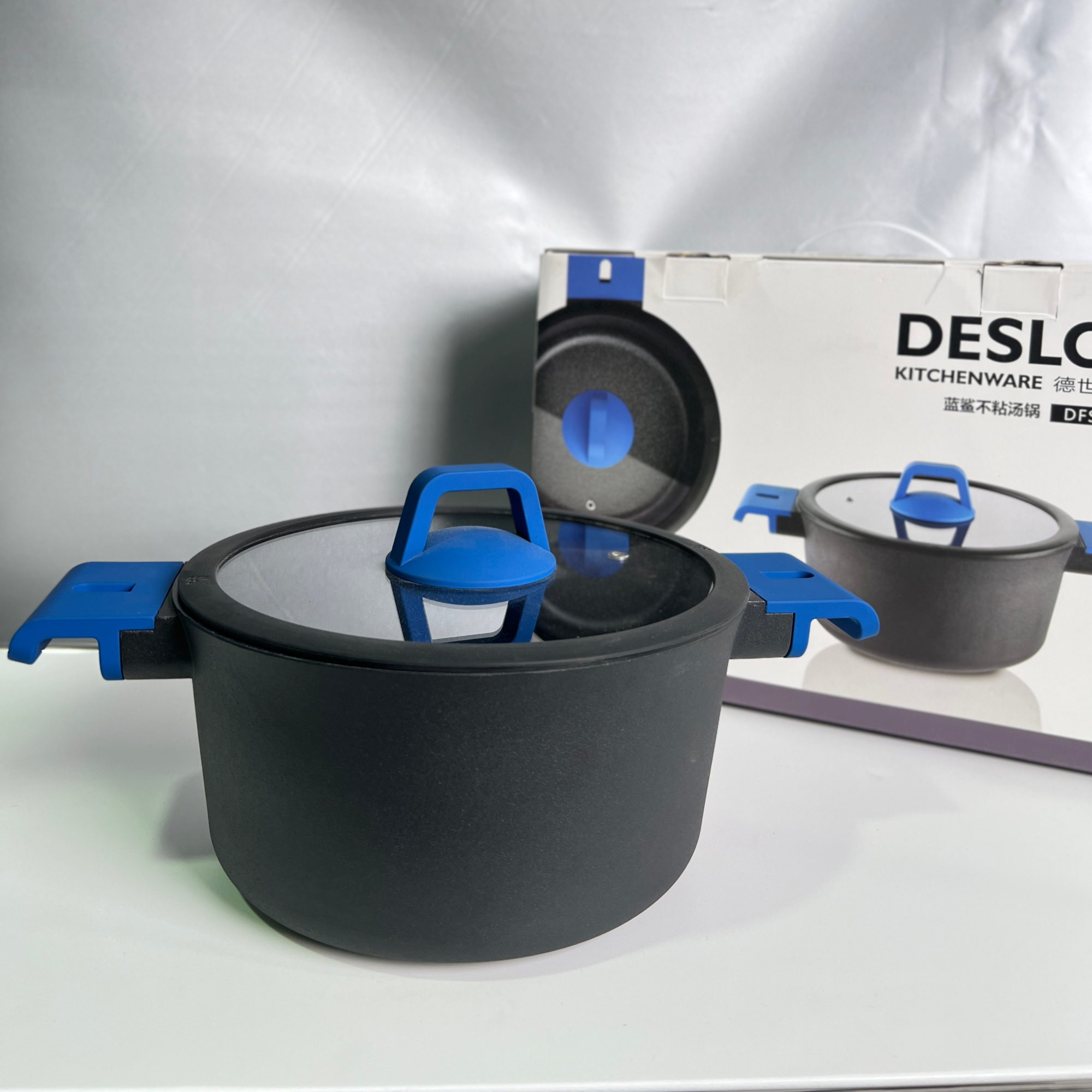 Deslon/德世朗杜邦涂层不粘汤锅电磁炉煤气灶电陶炉专用不粘锅