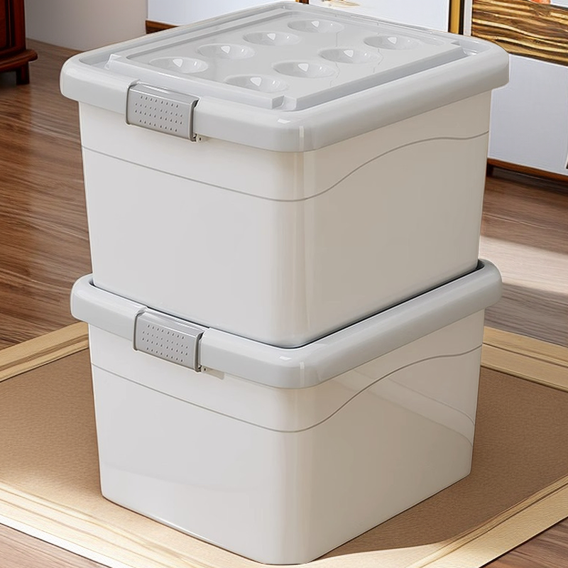 大容量收纳盒杂物收纳箱子特大号棉服棉被室内塑料零食神器储物箱