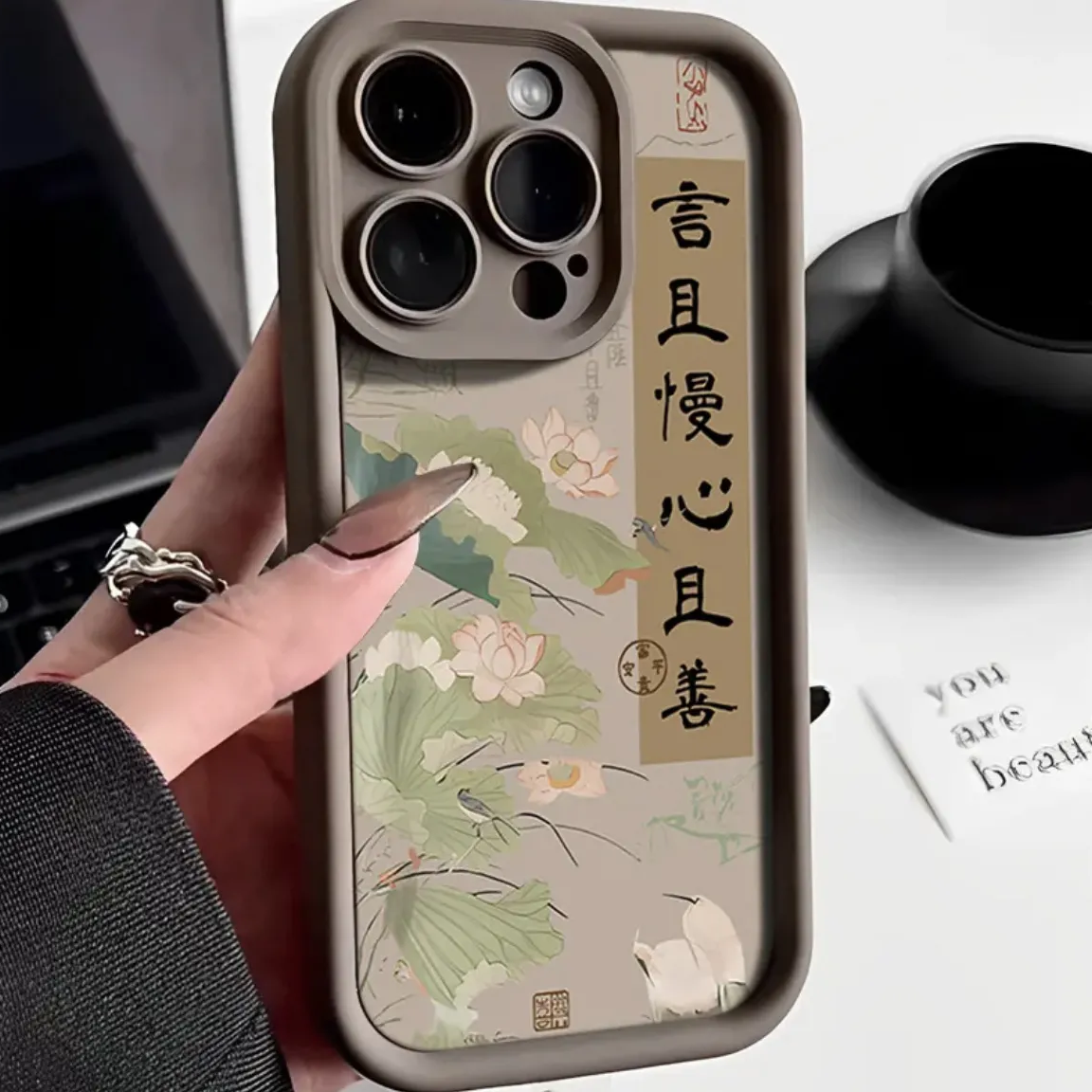 言且慢心且善苹果15手机壳iPhone14plus防摔保护13/12全包边11pro