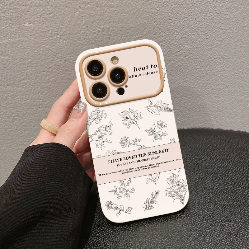 苹果15手机壳玫瑰花iPhone15ProMax防摔软壳适用华为OPPO小米vivo