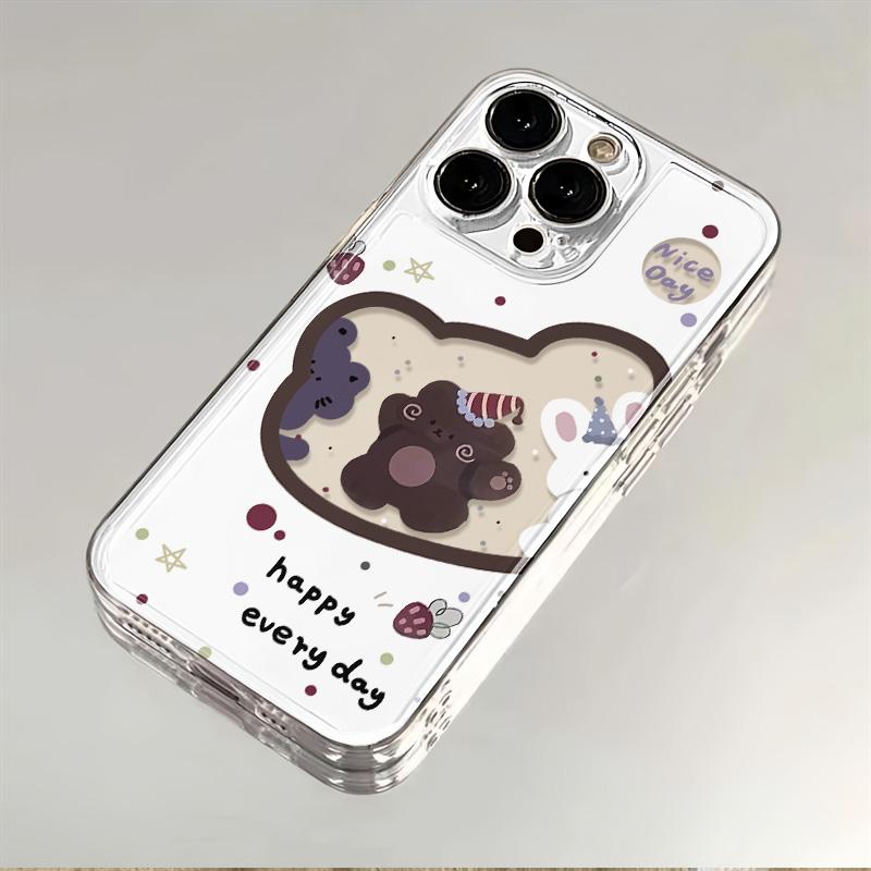 圣诞帽小熊狗适用苹果小米oppovivo华为iPhone12/13/14/15手机壳