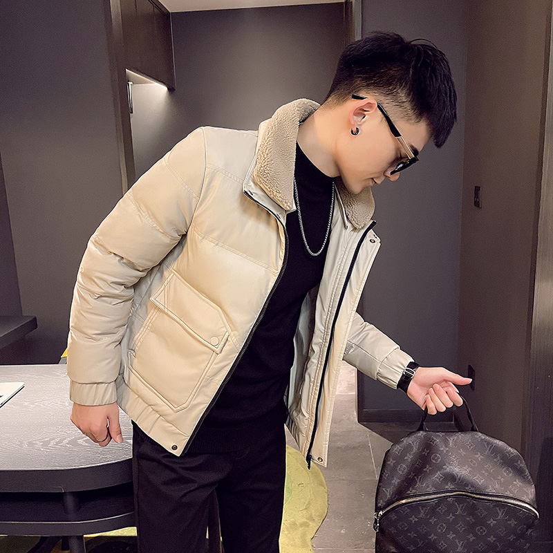 毛领棉衣男款冬季保暖外套男式冬天外衣韩版高档棉袄男士冬装棉服