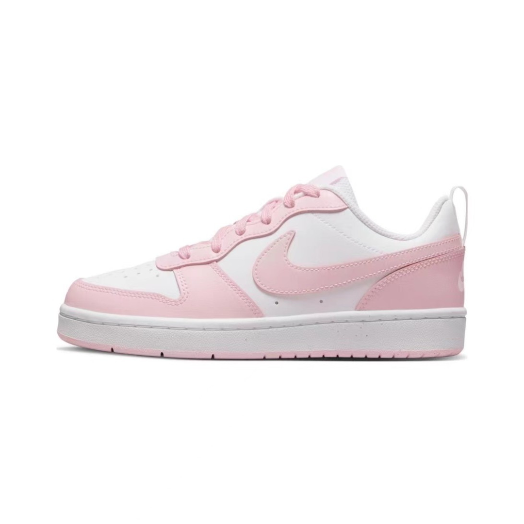 Nike/耐克Court Borou 2 樱花粉女款 经典休闲板鞋 DQ0492-100