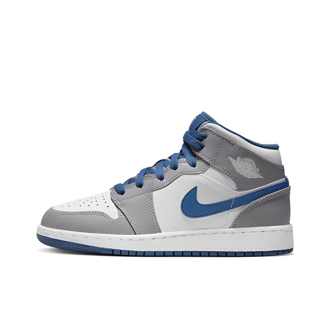 Nike/耐克AIR JORDAN1 MID (GS) 女款潮流中帮运动鞋 DQ8423-014