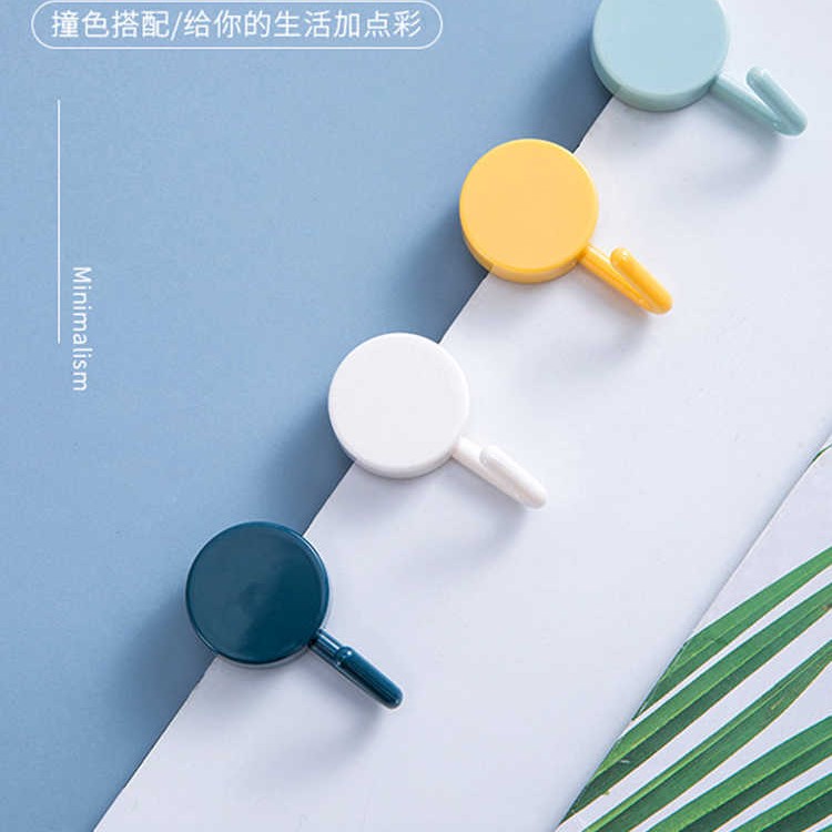 40只挂钩强力粘胶免打孔无痕墙壁衣服小粘钩创意粉丝福利简约北欧