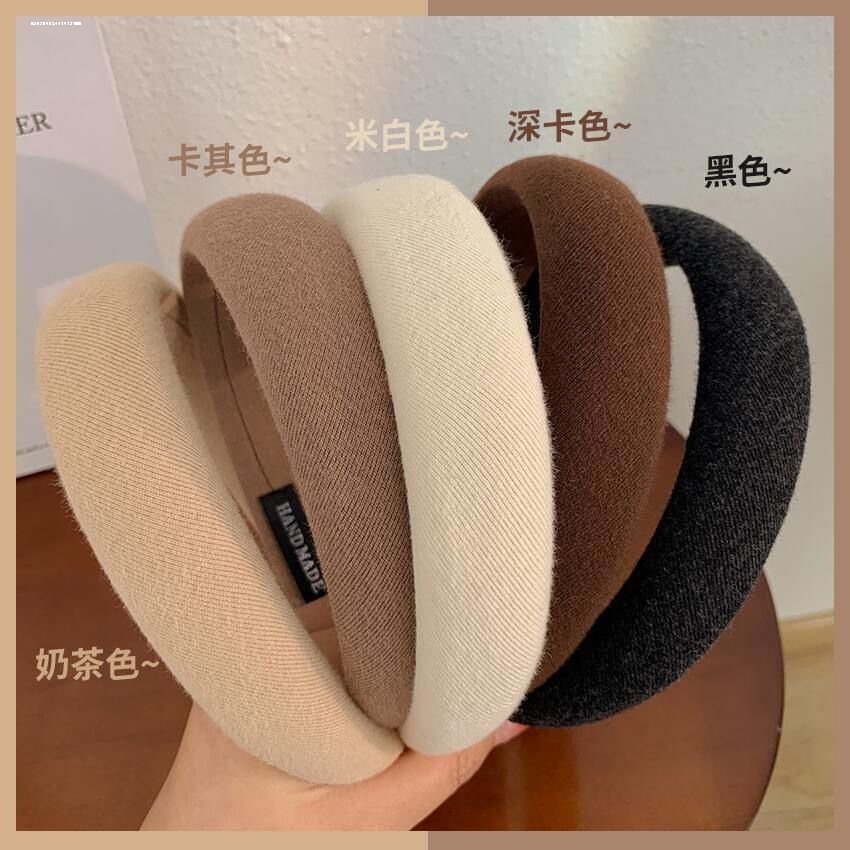 清新网红显白时尚海绵发箍百搭温柔优雅韩系女生2023新款日常小众