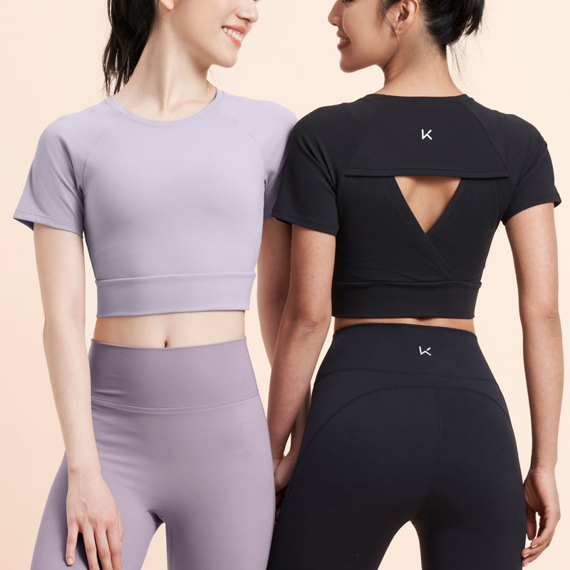组合-Keep瑜伽服-运动健身服女子速干宽松运动T恤透气显瘦裸感