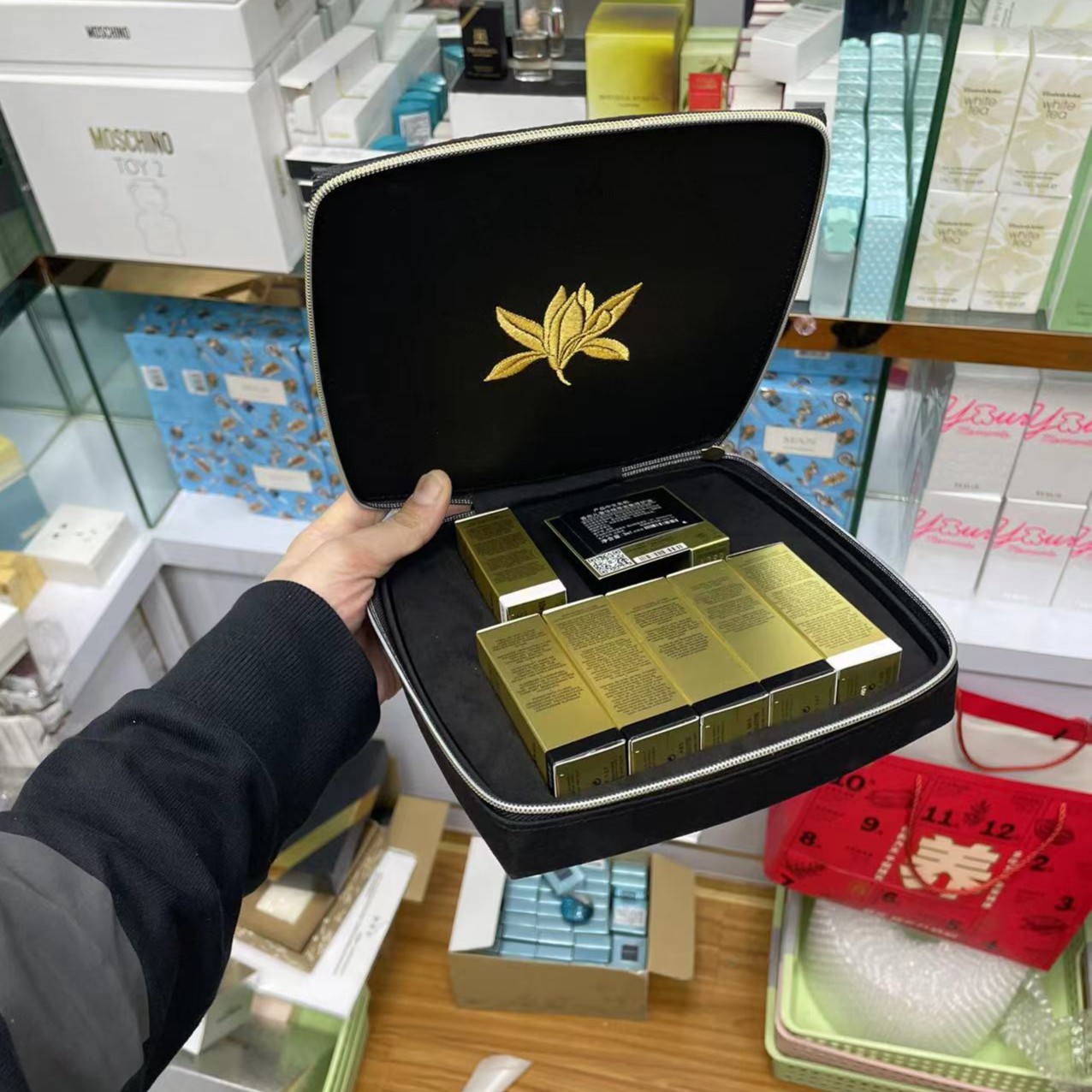 【时光专属！~】香家 黑包 七件 刺绣纹