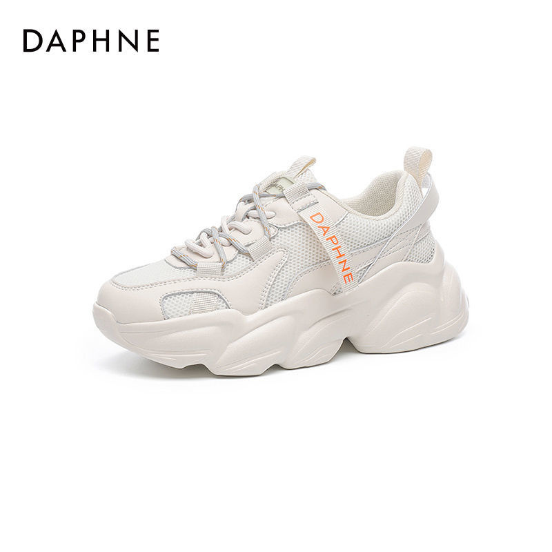 Daphne/达芙妮爆款老爹鞋百搭学生轻便透气厚底增高休闲运动鞋