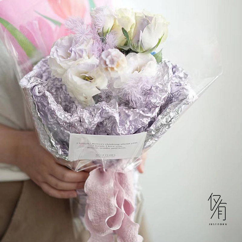 【仅有】加厚强塑形锡箔纸铝箔纸卷银河玫瑰创意鲜花内衬花店资材