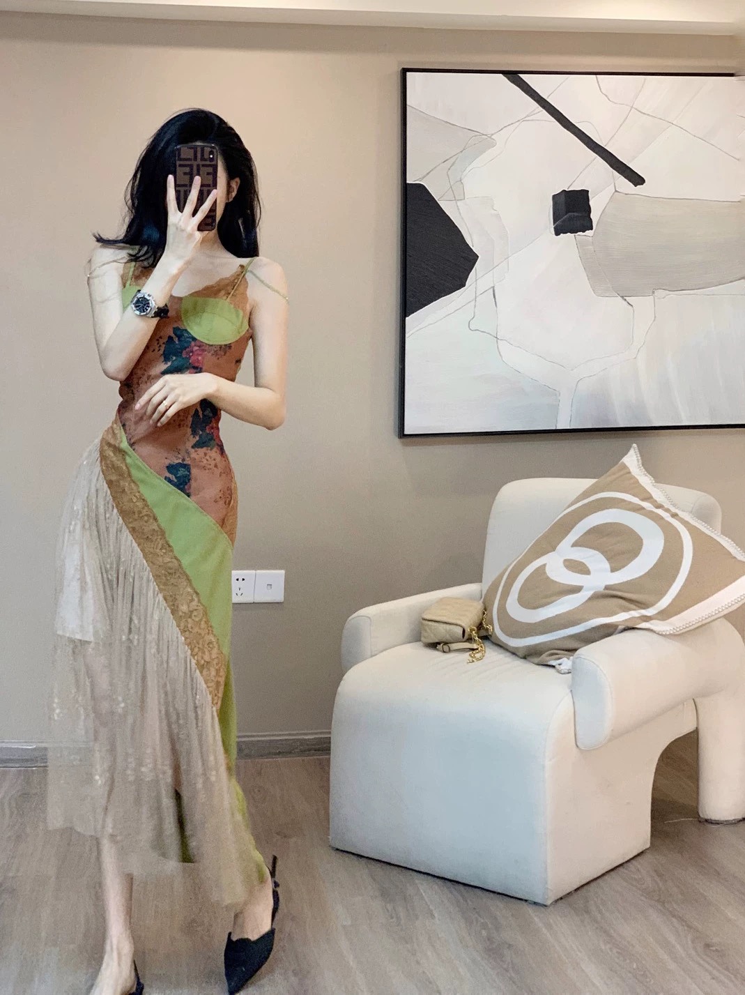 2024吊带连衣裙女夏季新款时尚休闲宽松显瘦港味复古裙子气质  超